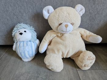 Lot de deux peluches Tartine et Chocolat