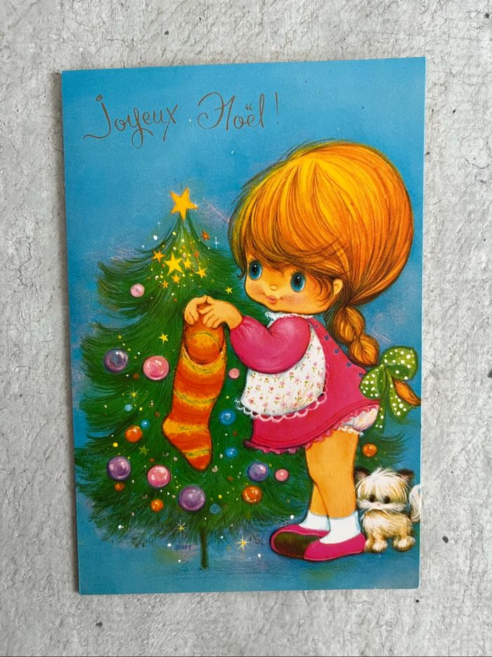 Carte joyeux Noël sapin