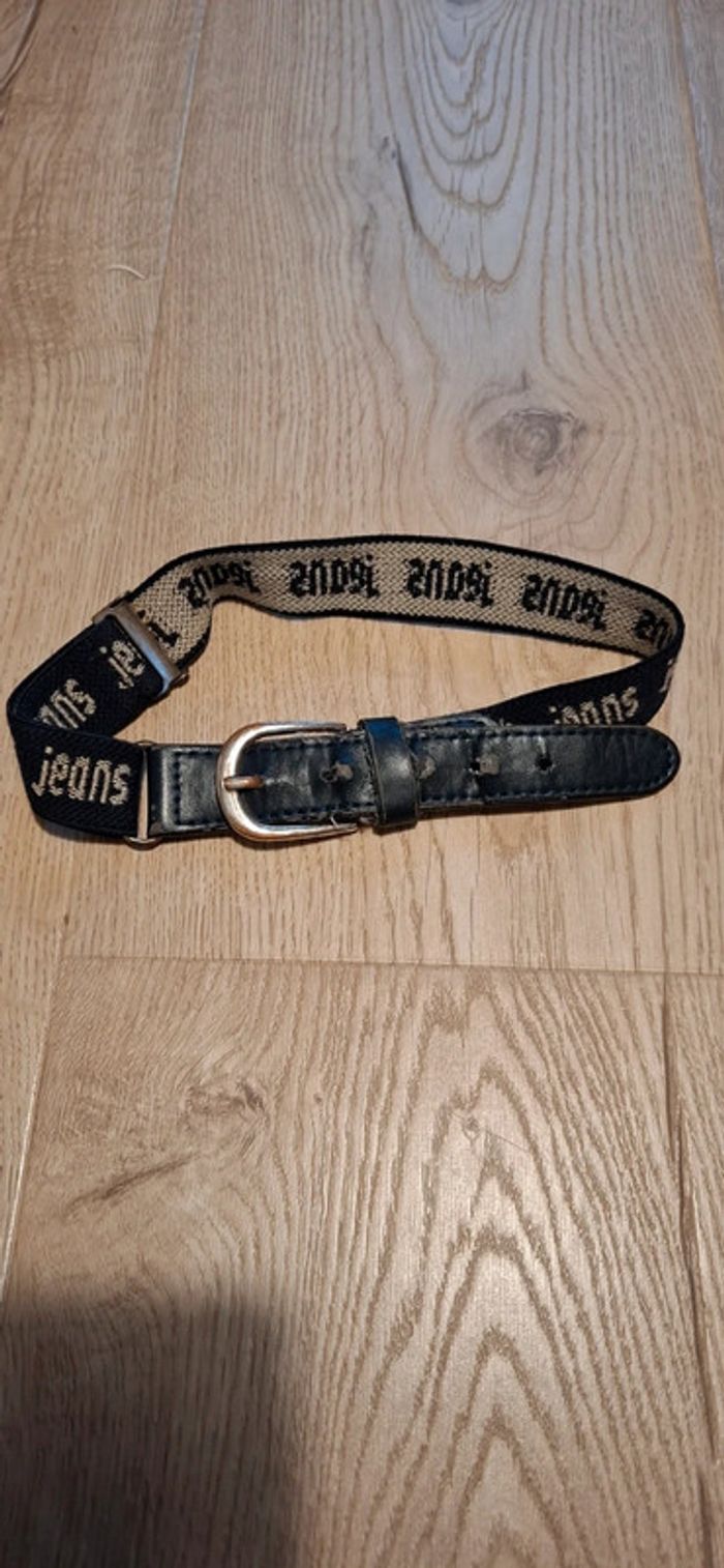 Ceinture élastique bleu marine