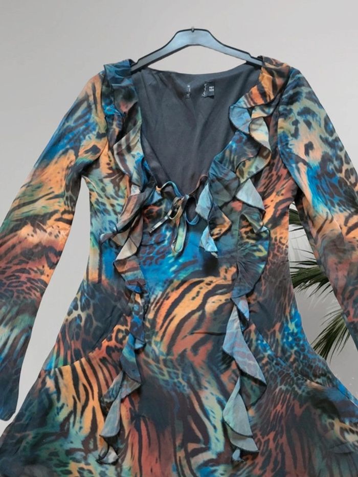 Robe courte volantée m. longue taille 38 - photo numéro 11
