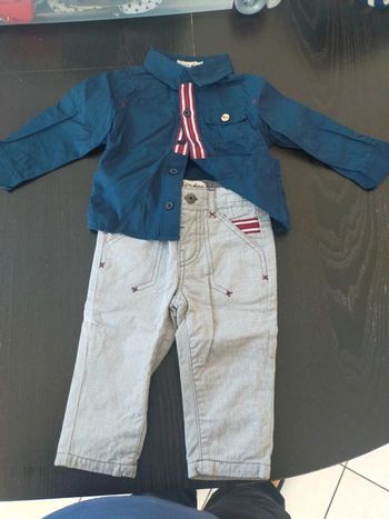 Ensemble pantalon + chemise Kimbaloo 6 mois