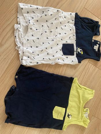 Lot de 2 combishorts 18 mois très bon etat