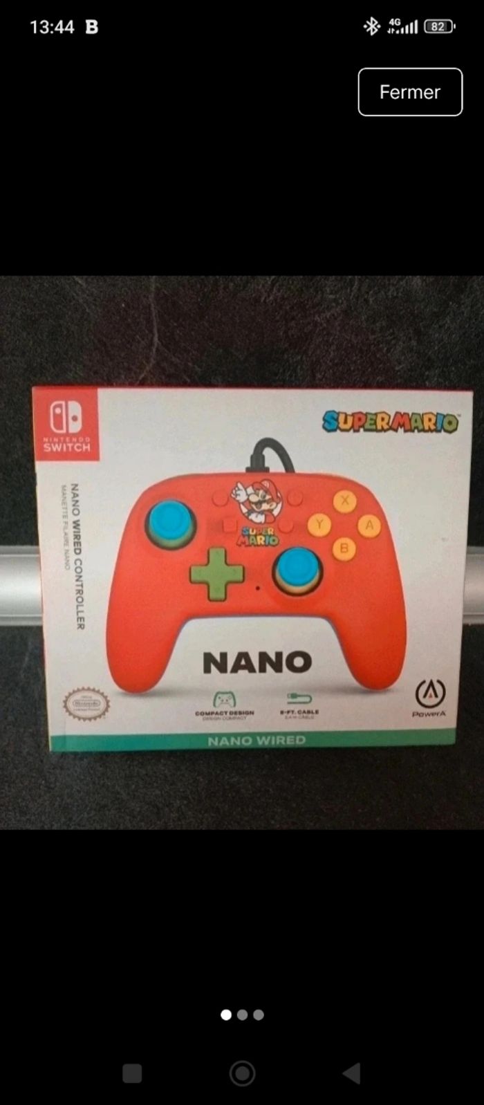 Manette nano officielle Super Mario Nintendo Switch