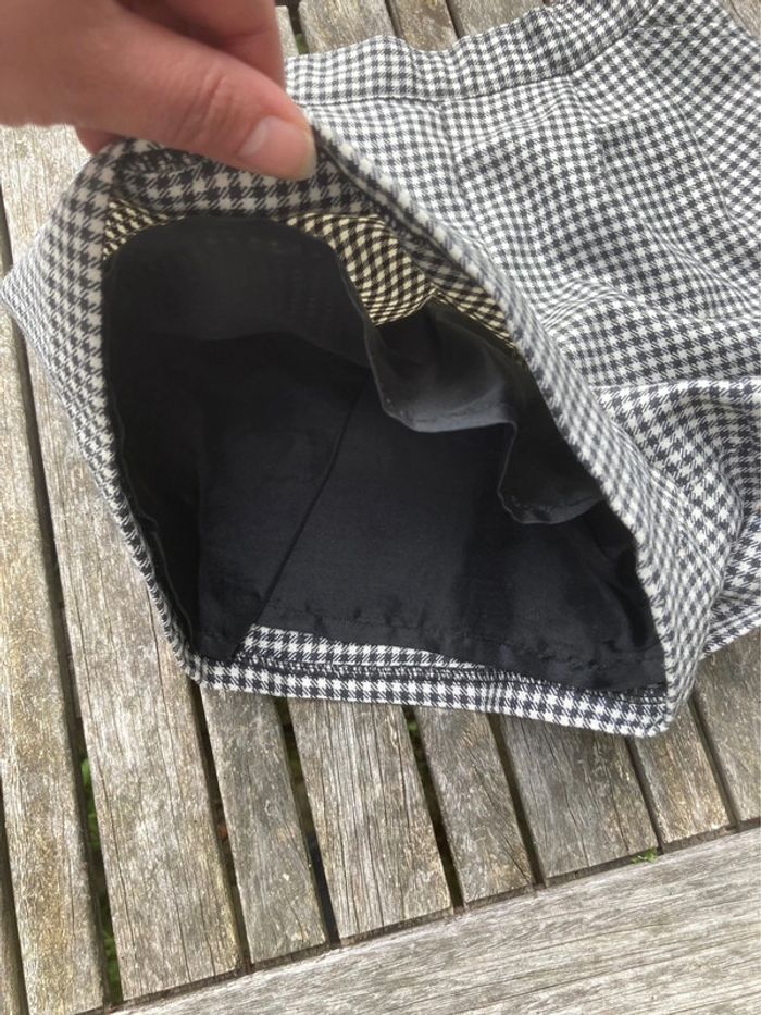 Short vintage Cyrillus pied-de-poule, taille 6 ans - photo numéro 3