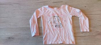 T shirt Gemo manches longues rose très clair, 3 ans
