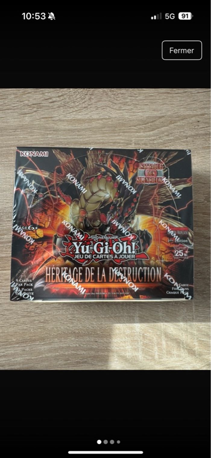 Display yugioh Héritage de la destruction - photo numéro 3