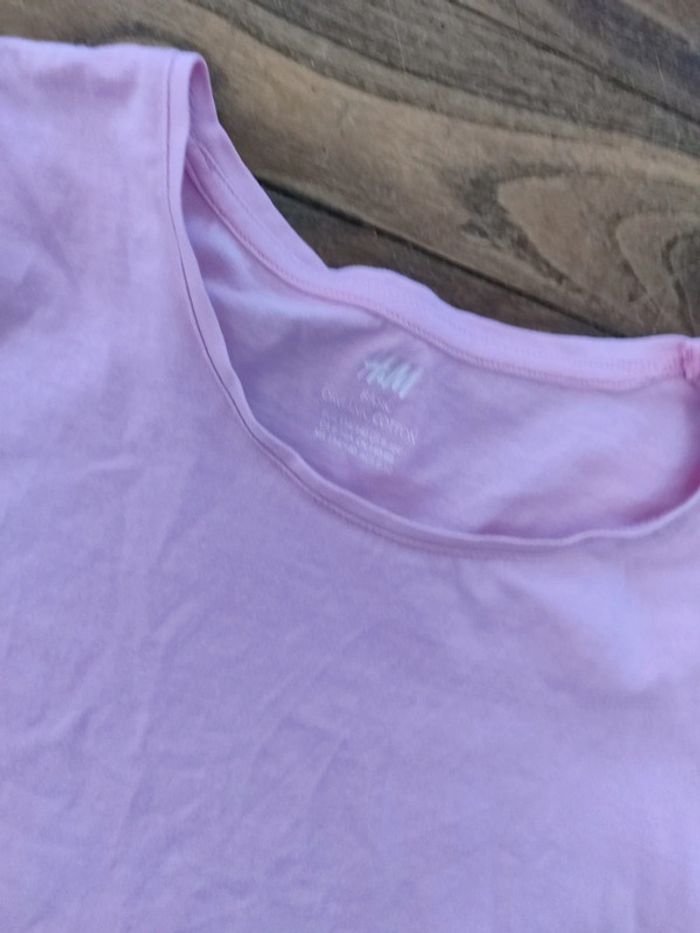 Tee-shirt rose uni - photo numéro 2