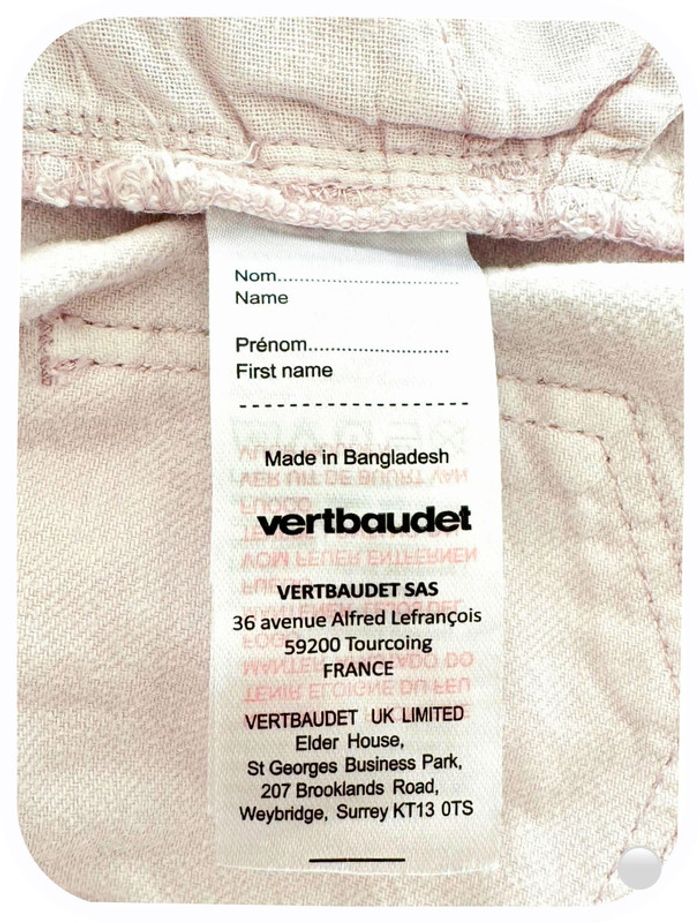 Verbaudet- Short en jean rose avec ruban Taille 3 ans - photo numéro 4