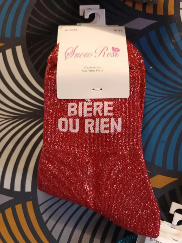 chaussettes femme message - photo numéro 2