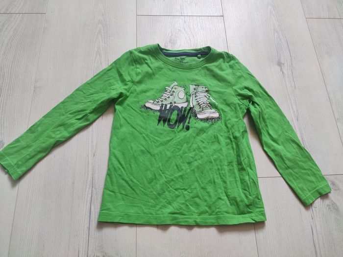 Tee shirt manches longues vert lupilu 4/6ans