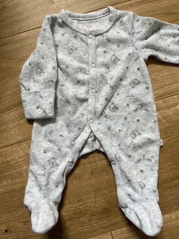 Pyjama velours naissance