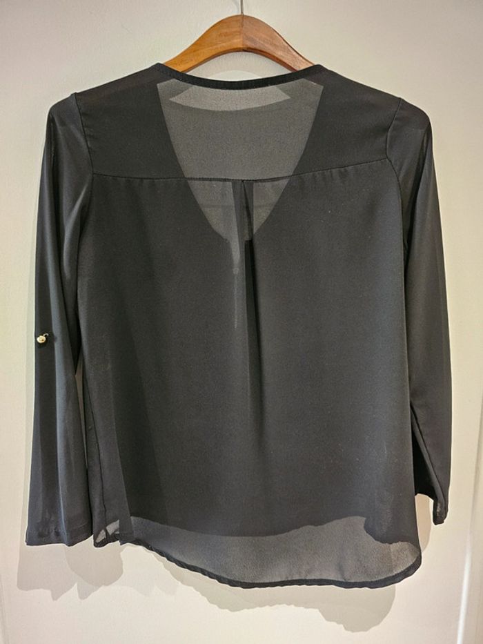 Haut en voile noir taille unique - photo numéro 7