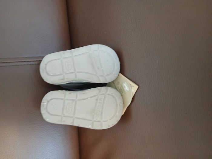 chaussures garcon grise a scratch chicco ecologique+ pointure 18 - photo numéro 5