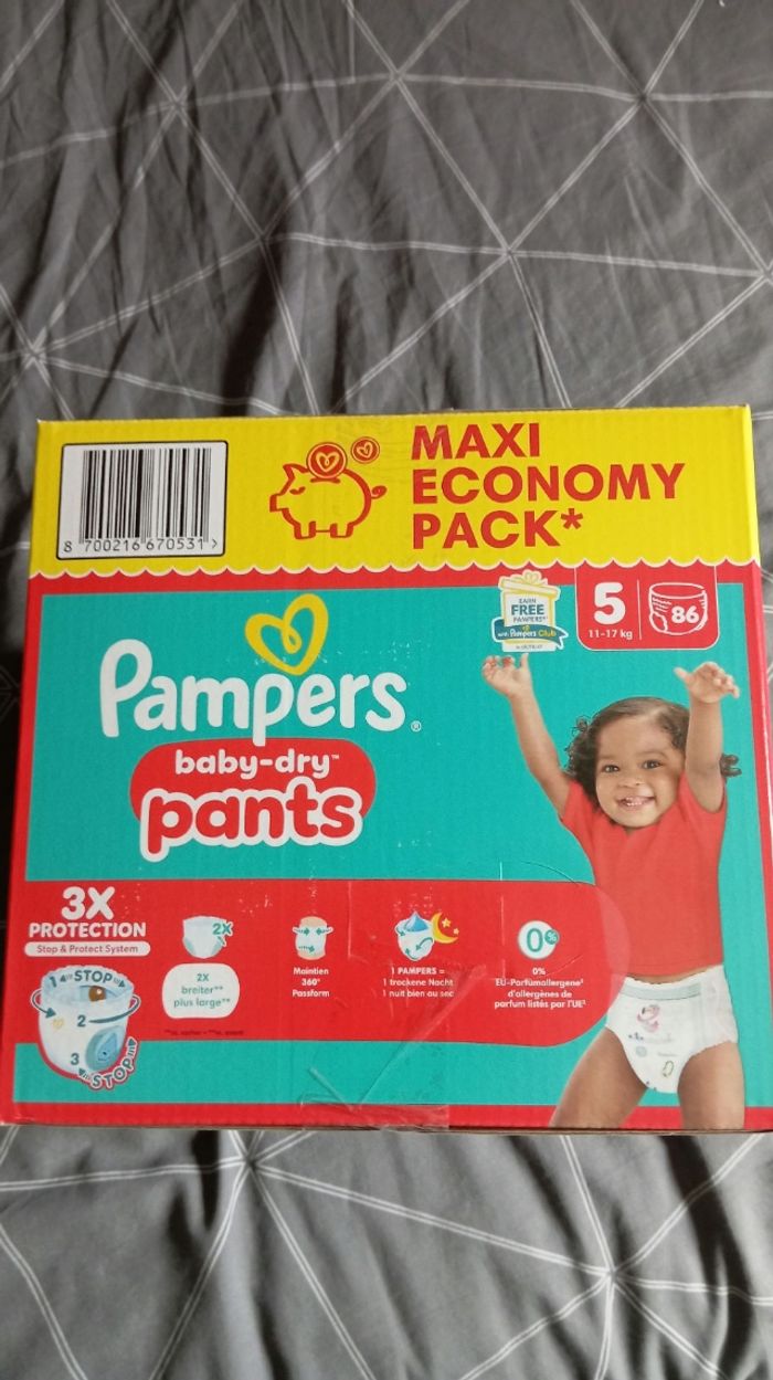 Maxi pack Pampers pants  taille 5