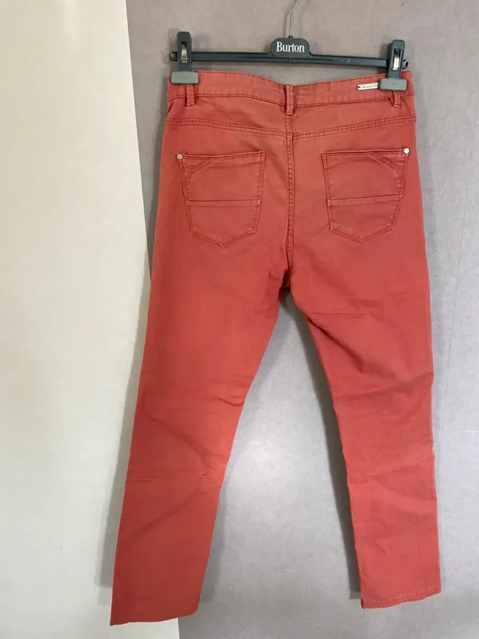 Pantalon droit orange - photo numéro 2