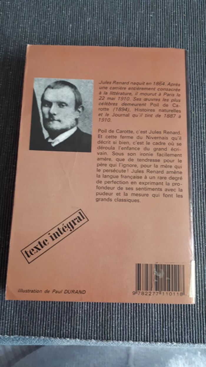 Livre vintage Poil de carotte - photo numéro 2