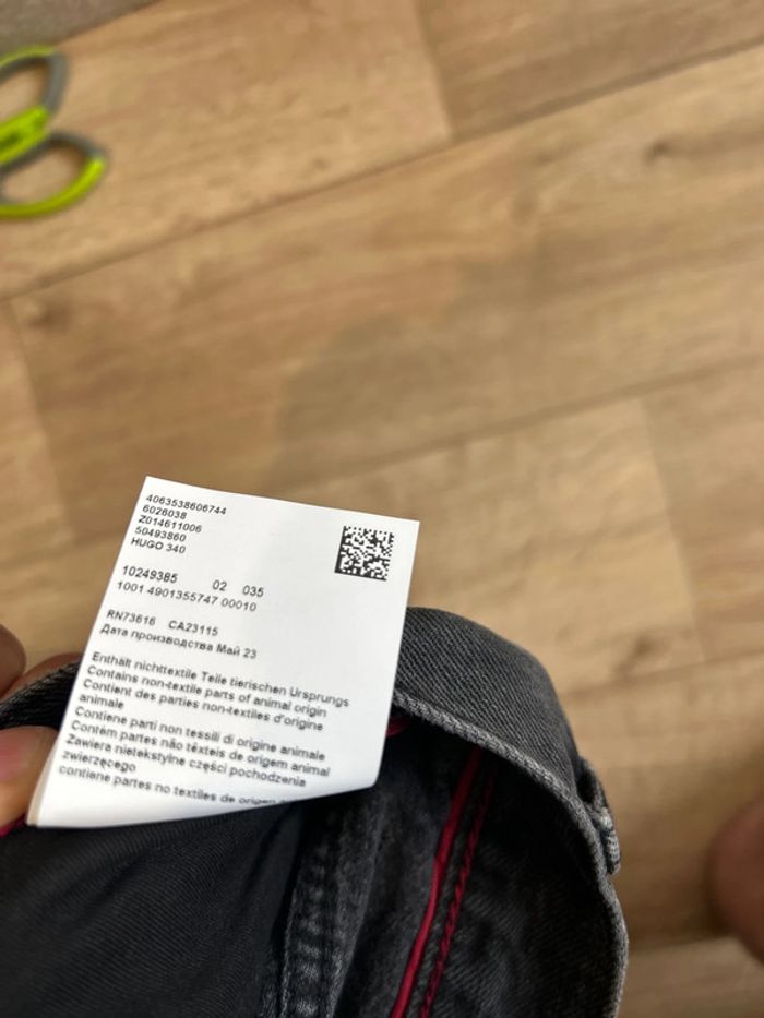 Jeans gris foncé Hugo boss loose tapered fit W30 L32 - photo numéro 8