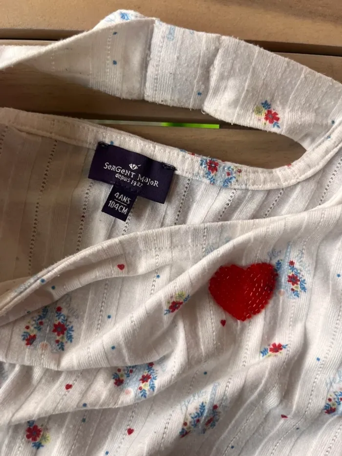 Top détail pointelle sergent major 4 ans - photo numéro 3