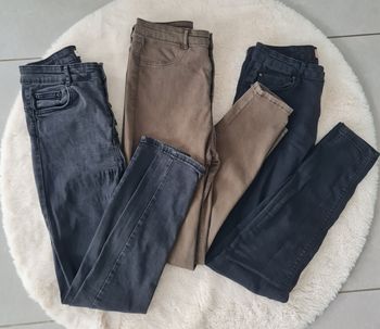 Lot de 3 jeans slim taille haute