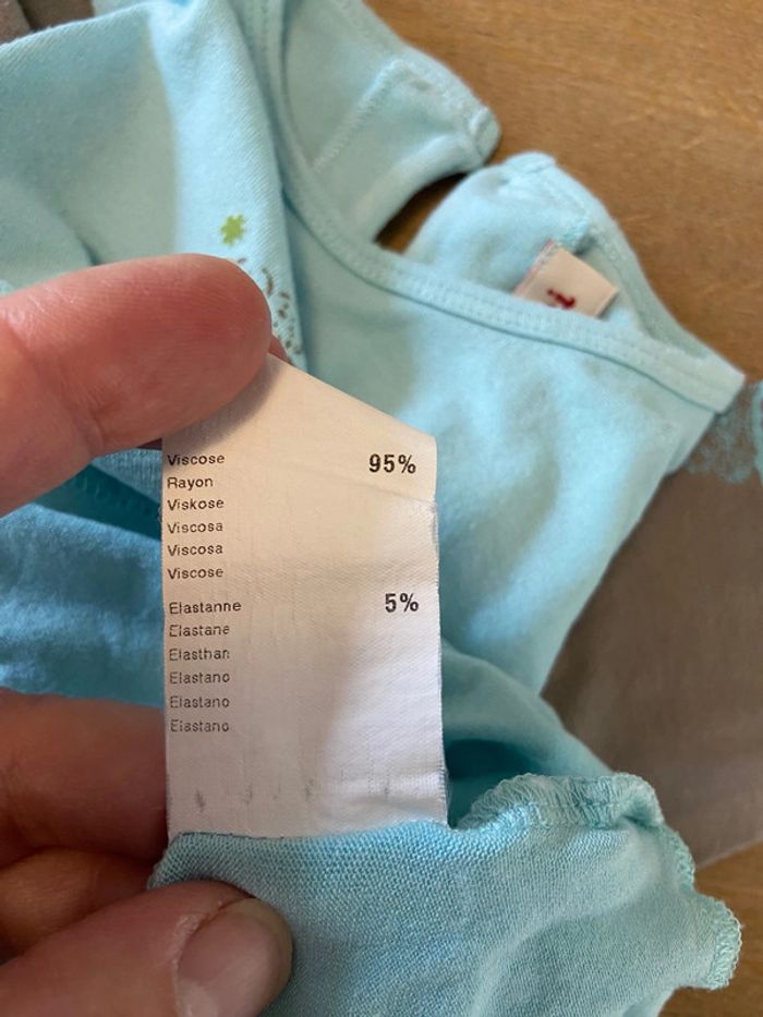 Ensemble jupe et top Catimini turquoise et taupe taille six ans - photo numéro 12