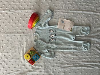 pyjama grenouillère en velours bleu ouverture devant 6 mois mes petits cailloux