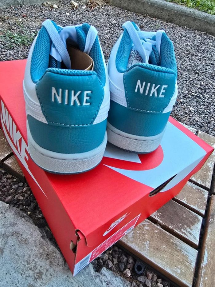 Basket nike dunk bleu et blanche - photo numéro 3