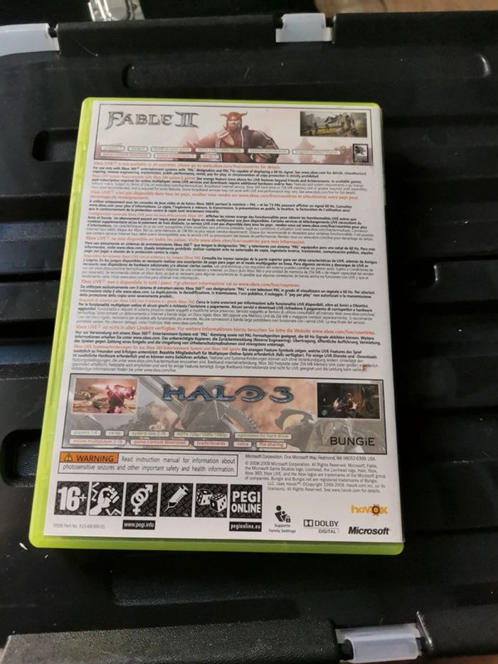 Fable II et Halo 3 xbox 360 - photo numéro 2
