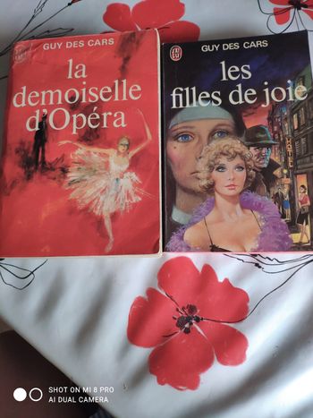 Lot de 2 livres de Guy Des Cars