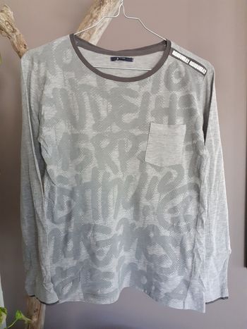 T-shirts gris Manches longues