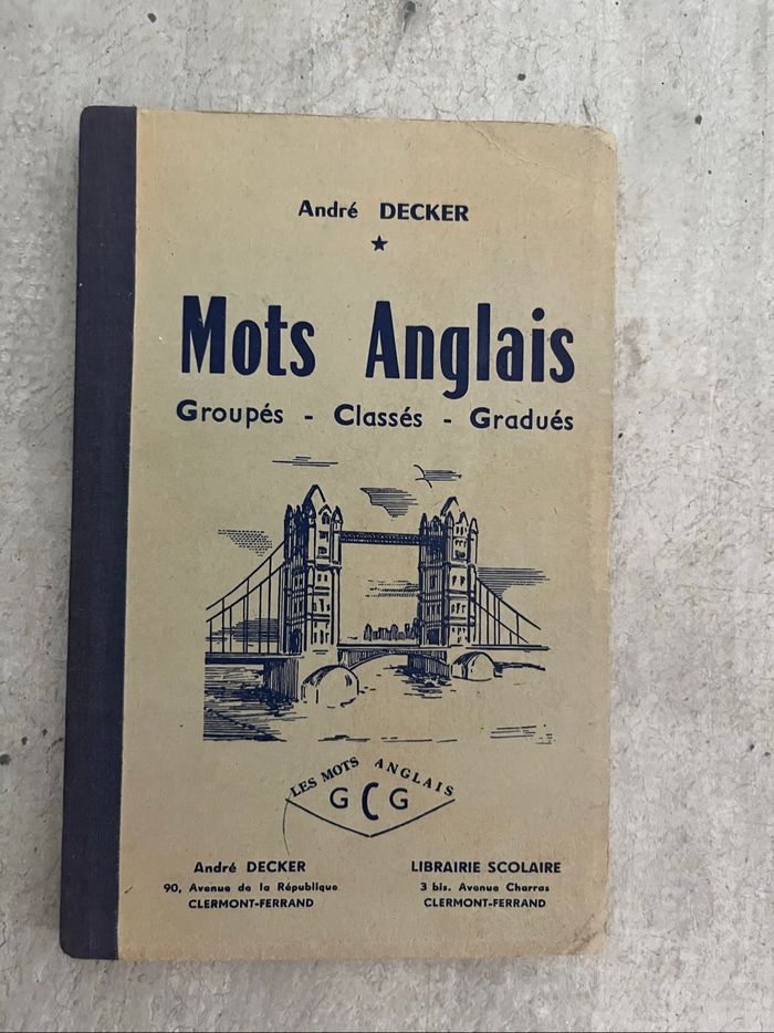 Mots anglais