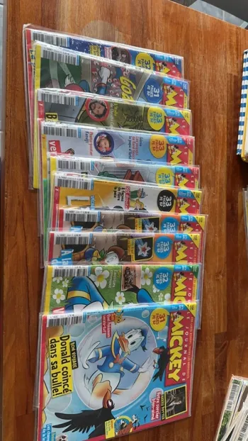 Lot 10 magazines le journal de Mickey