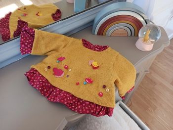 Pull moutarde 6 mois Catimini