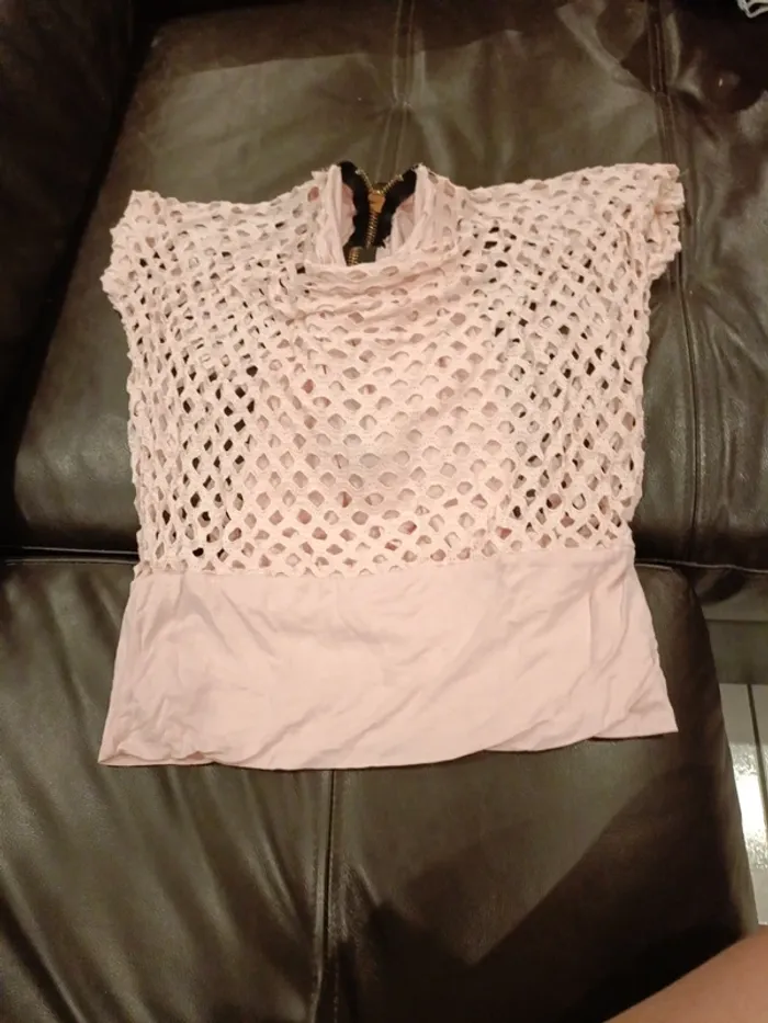 Haut rose fermeture 36 38
