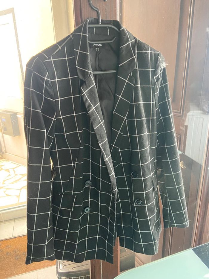 Blazer à carreaux Jennfyer - photo numéro 6