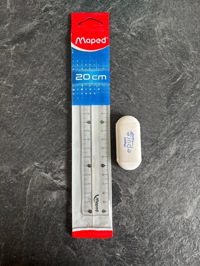 Règle + gomme