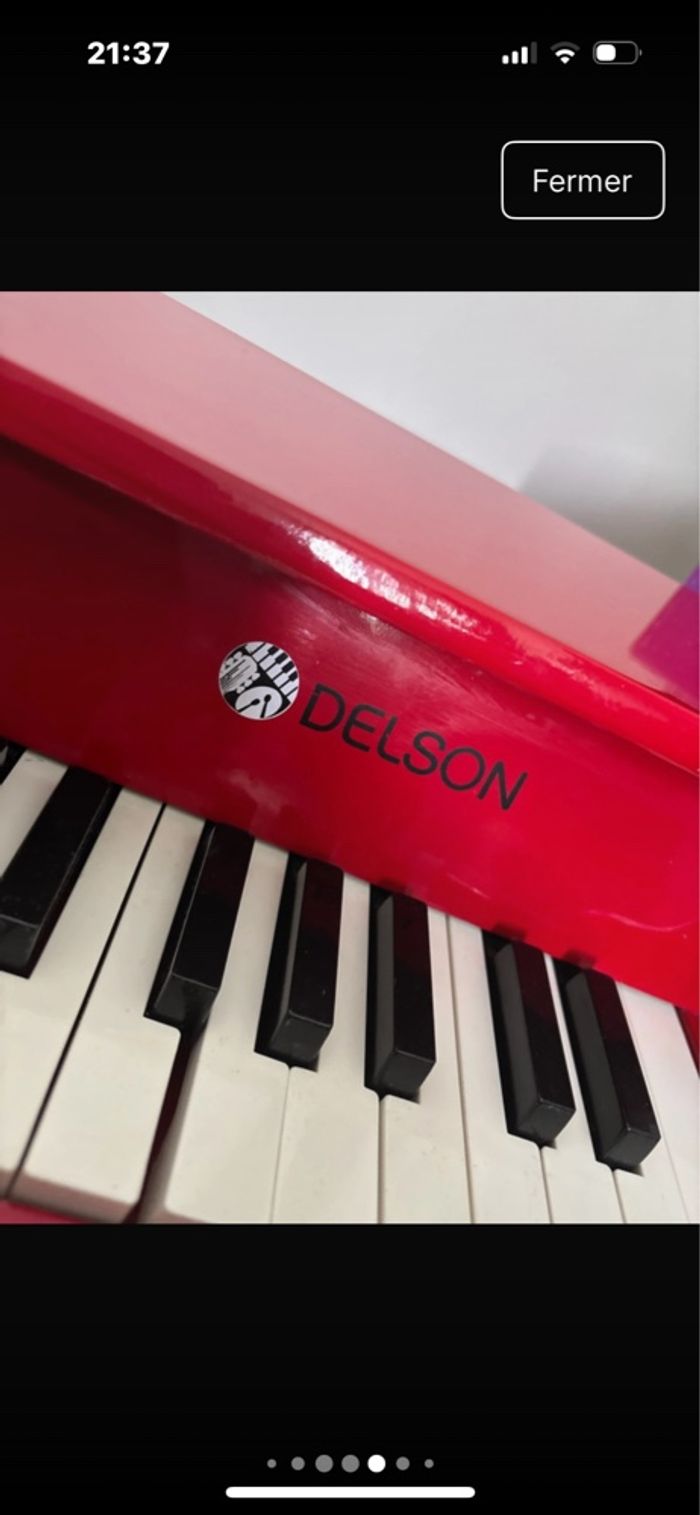 Piano Bébé Delson rouge - photo numéro 6
