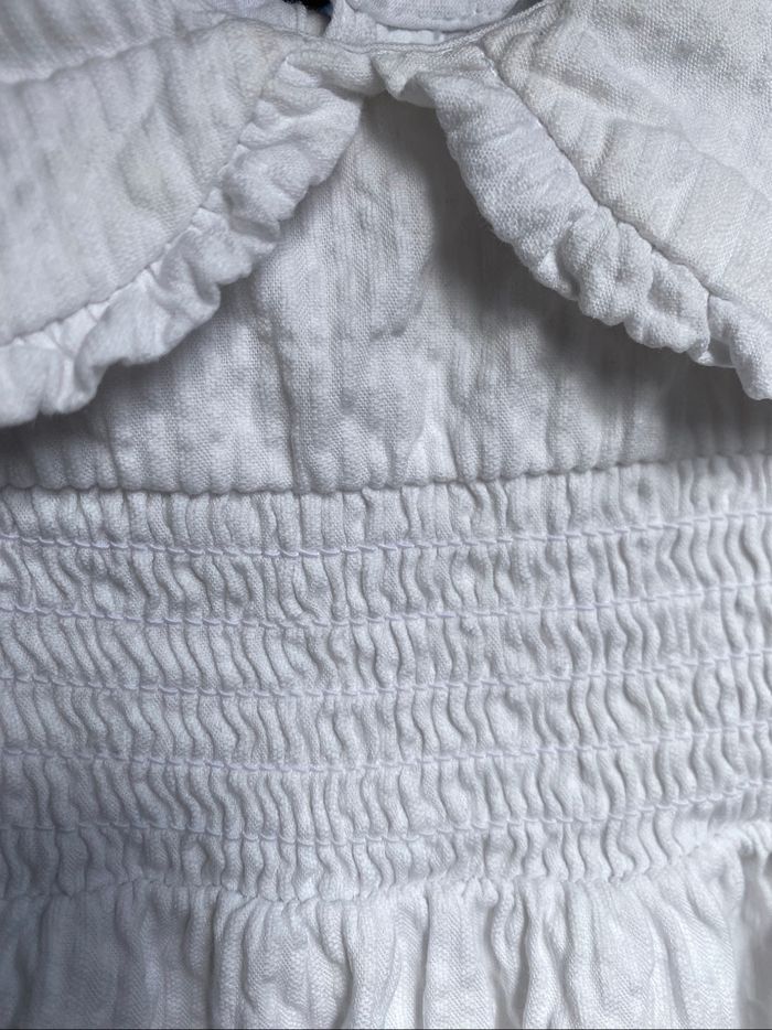 Jolie tunique blanche col Claudine 9-12 mois Primark