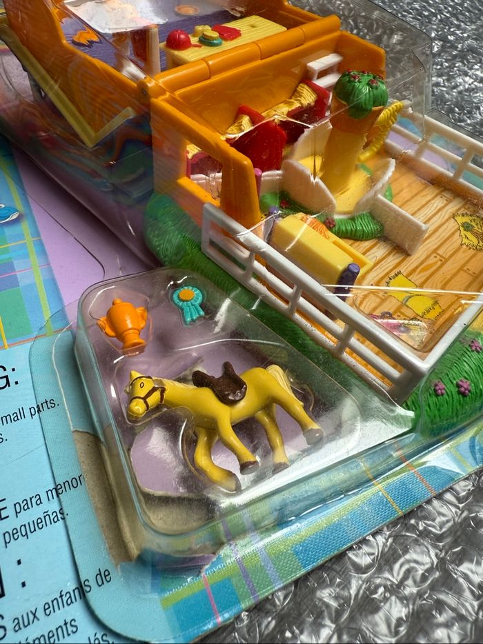 Polly Pocket Pony Ride 1998 – Complet -Action Park – Neuf sous blister RARE - photo numéro 2