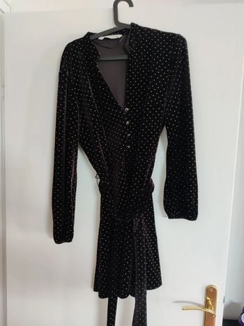 Robe trapèze en velours