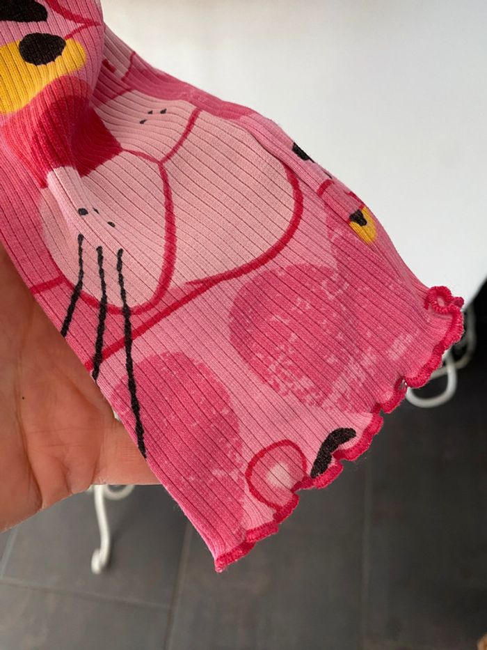Tee shirt Desigual la panthère rose manches longues taille 13/14 ans - photo numéro 4