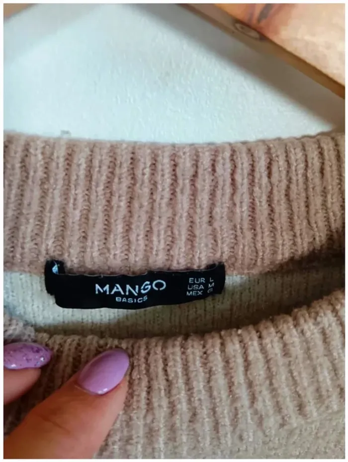 C24 pull beige/crème mango L - photo numéro 3
