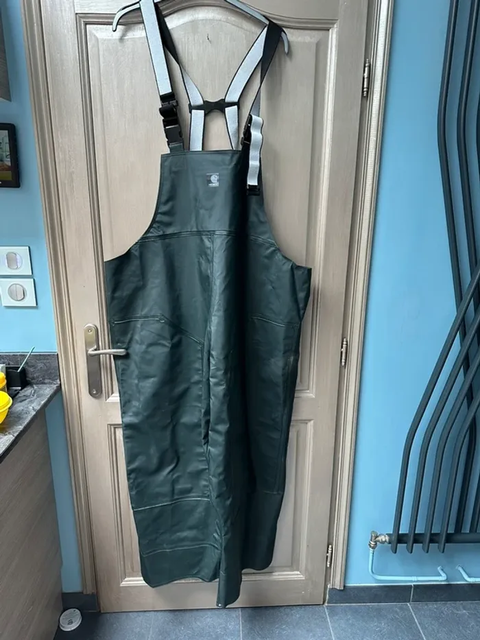 Salopette de pêche imperméable vert foncé Carhartt 4XL - photo numéro 2