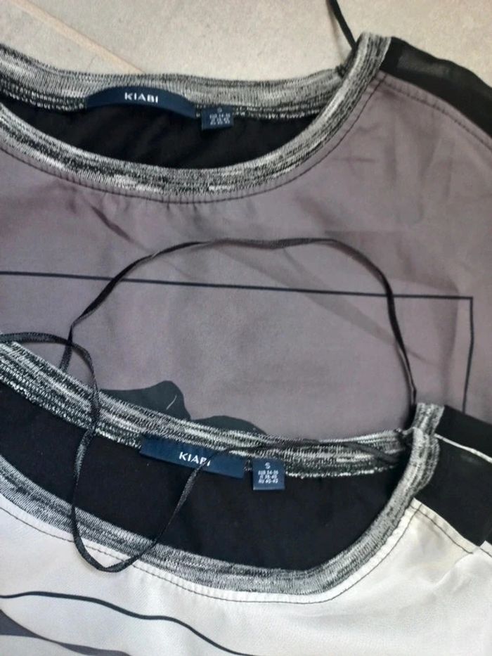 Lot de 3 tee-shirts manches courtes taille S - photo numéro 2
