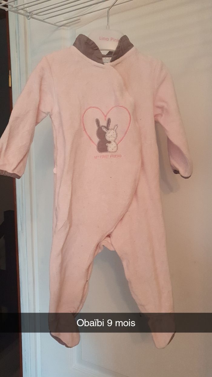 Pyjamas fille 9-12 mois - photo numéro 5