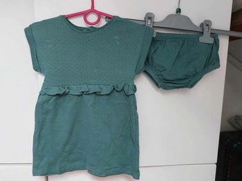 robe avec culote bleu canard