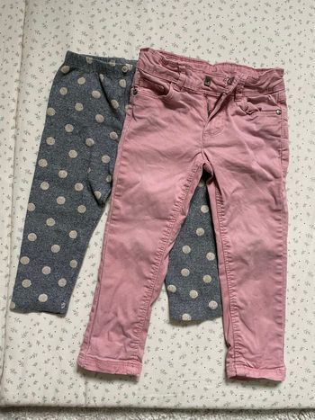 1 pantalon + 1 legging 24 mois
