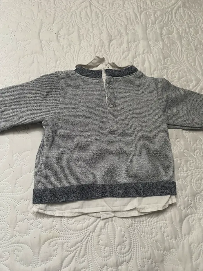 Sweat effet chemise - photo numéro 4