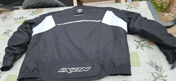 Veste de moto en tissu Ixon Shiroki HP noir / blanc - photo numéro 17