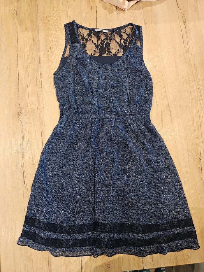 Robe évasée bleu marine