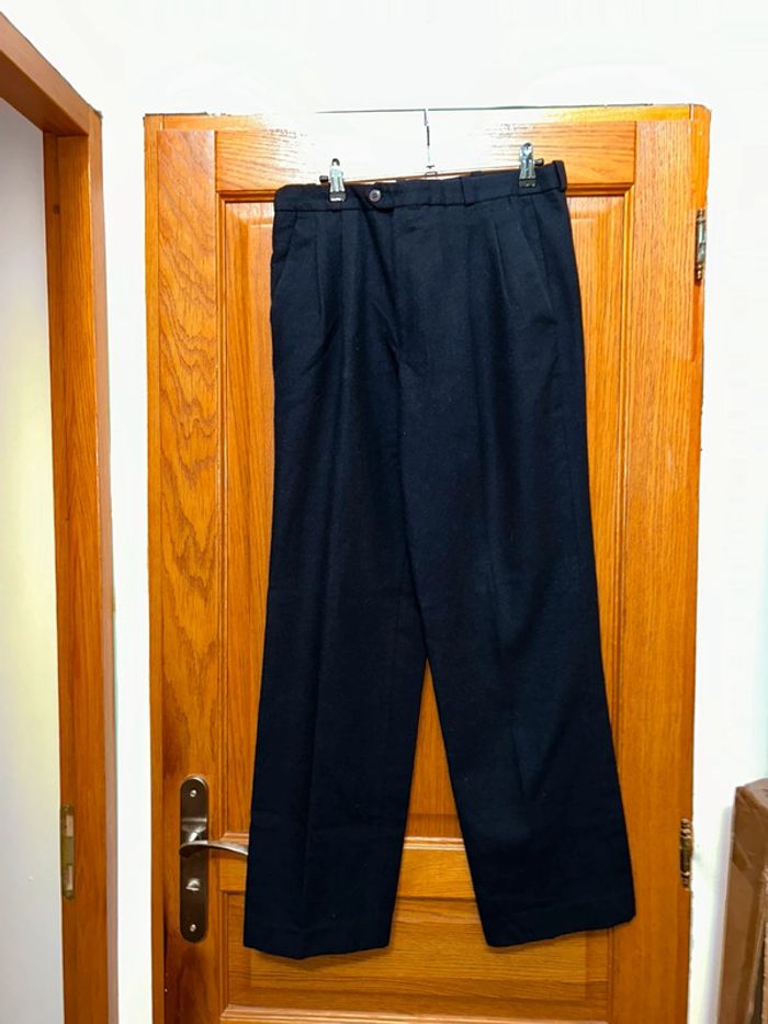 Pantalon cintré bleu - photo numéro 2